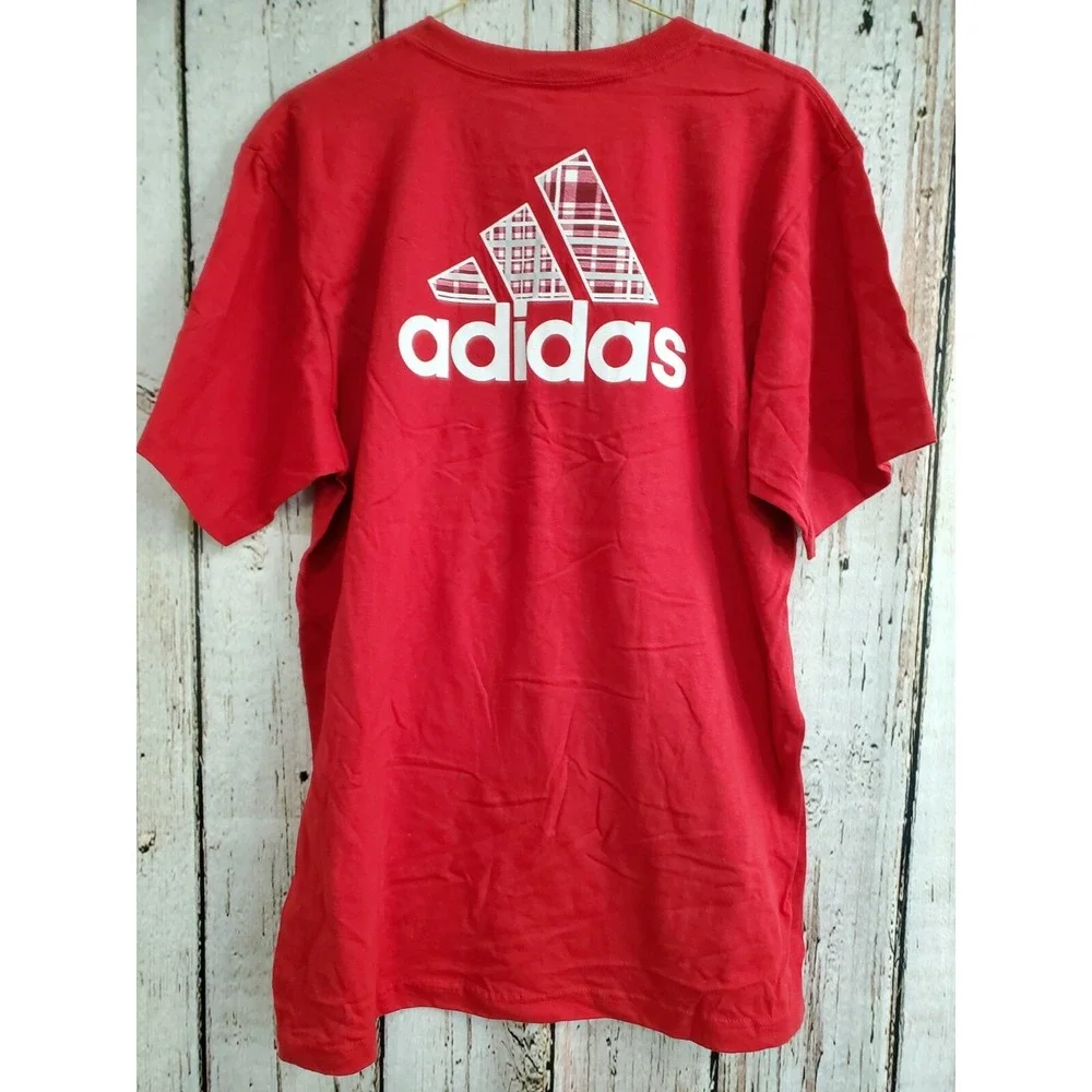 Adidas Men's Large Nebraska Cornhuskers Short Sleeve Cotton T‑Shirt Tee Shirt NW